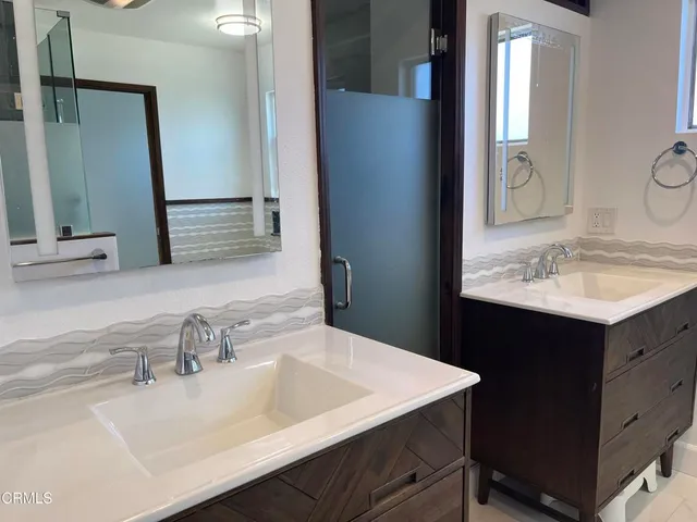 a view of wooden closet