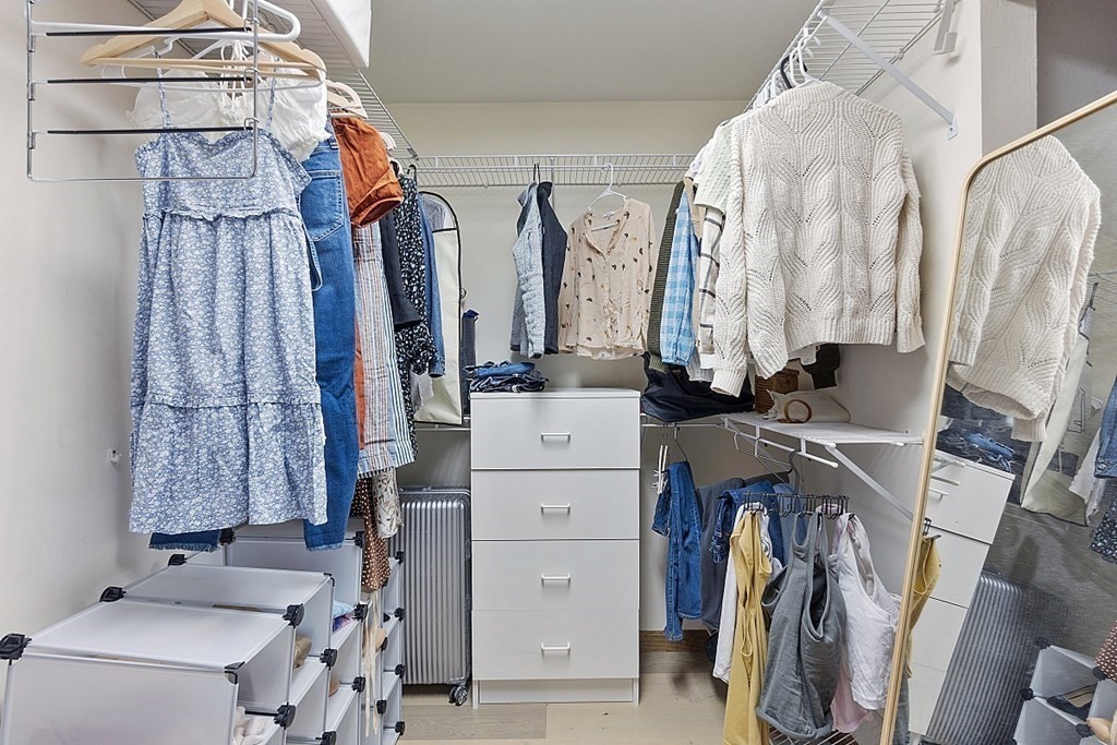 176 Southville Road Southborough, MA 01772 - Photo 22 of 39 a view of walk in closet with clothes and shoes