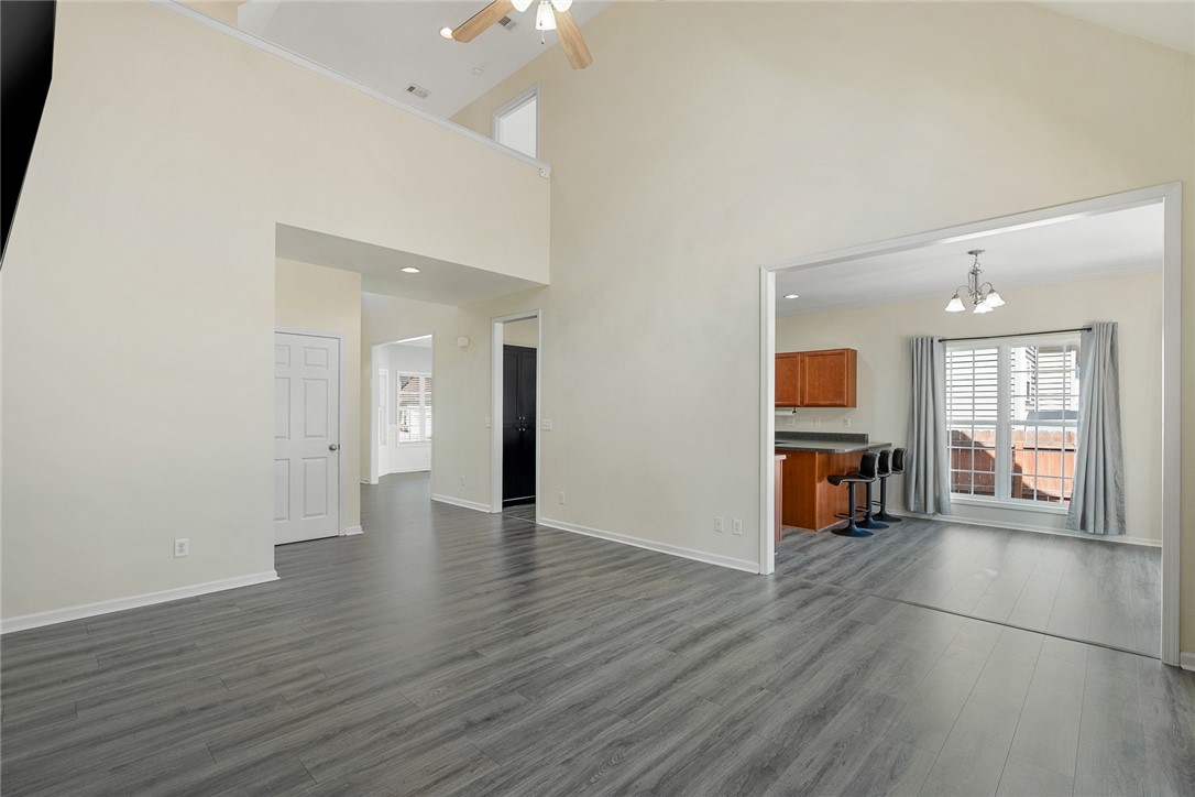 225 Streams Way Anderson, SC 29625 - Photo 50 of 50 The interior features high ceilings, an open floorplan, and seamless open flow from room to room.