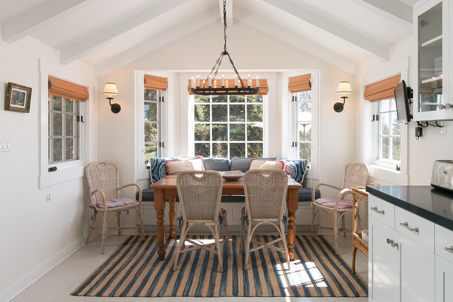 181 Rincon Point Road Carpinteria, CA 93013 - Photo 24 of 44 a view of a dining room with furniture window and outside view