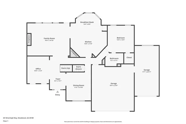 $3,900 | 651 Briarleigh Way, Woodstock, GA 30189