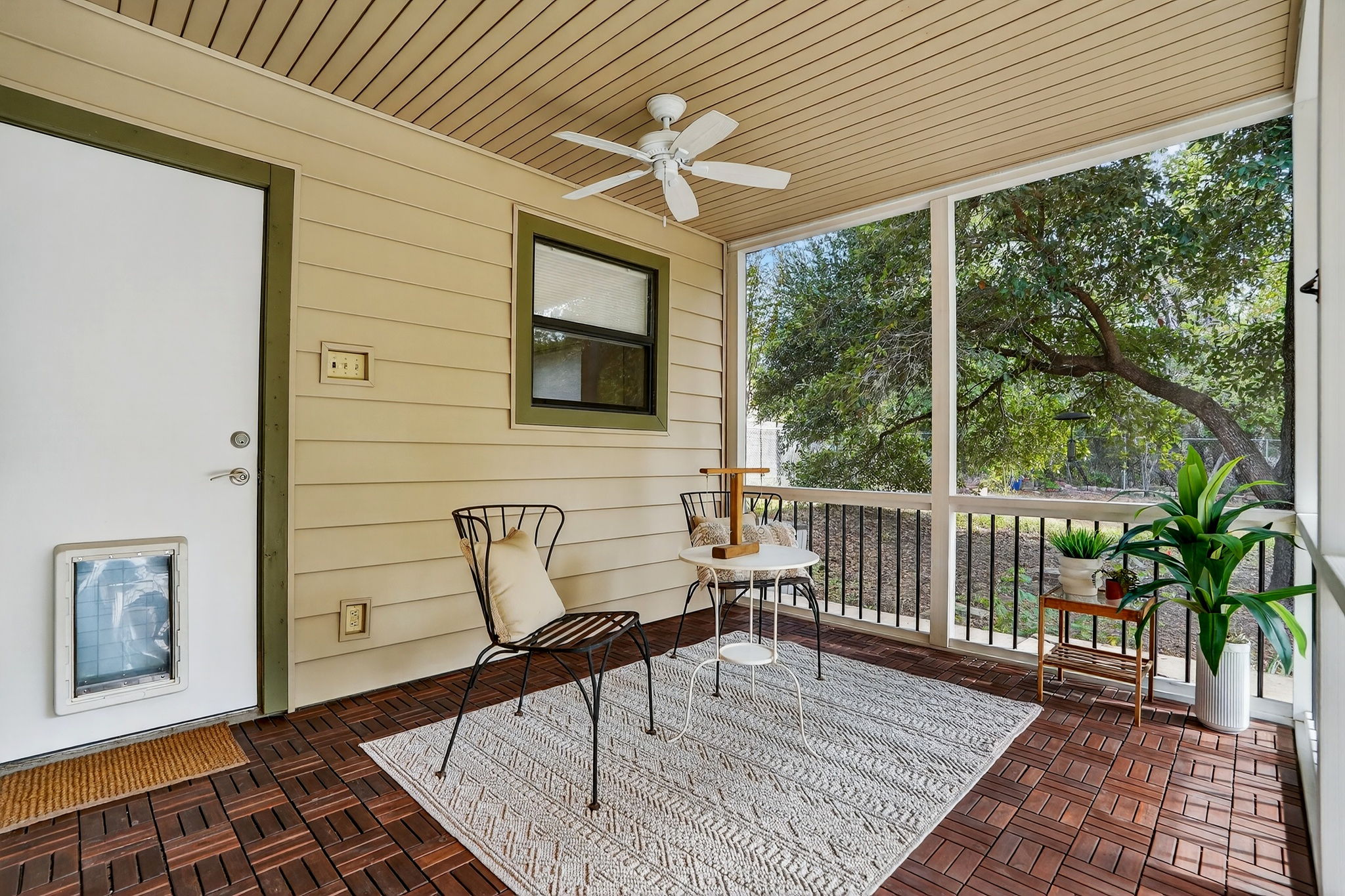 3202 Western Drive Austin, TX 78745 - Photo 23 of 34 a view of a porch with furniture and a yard