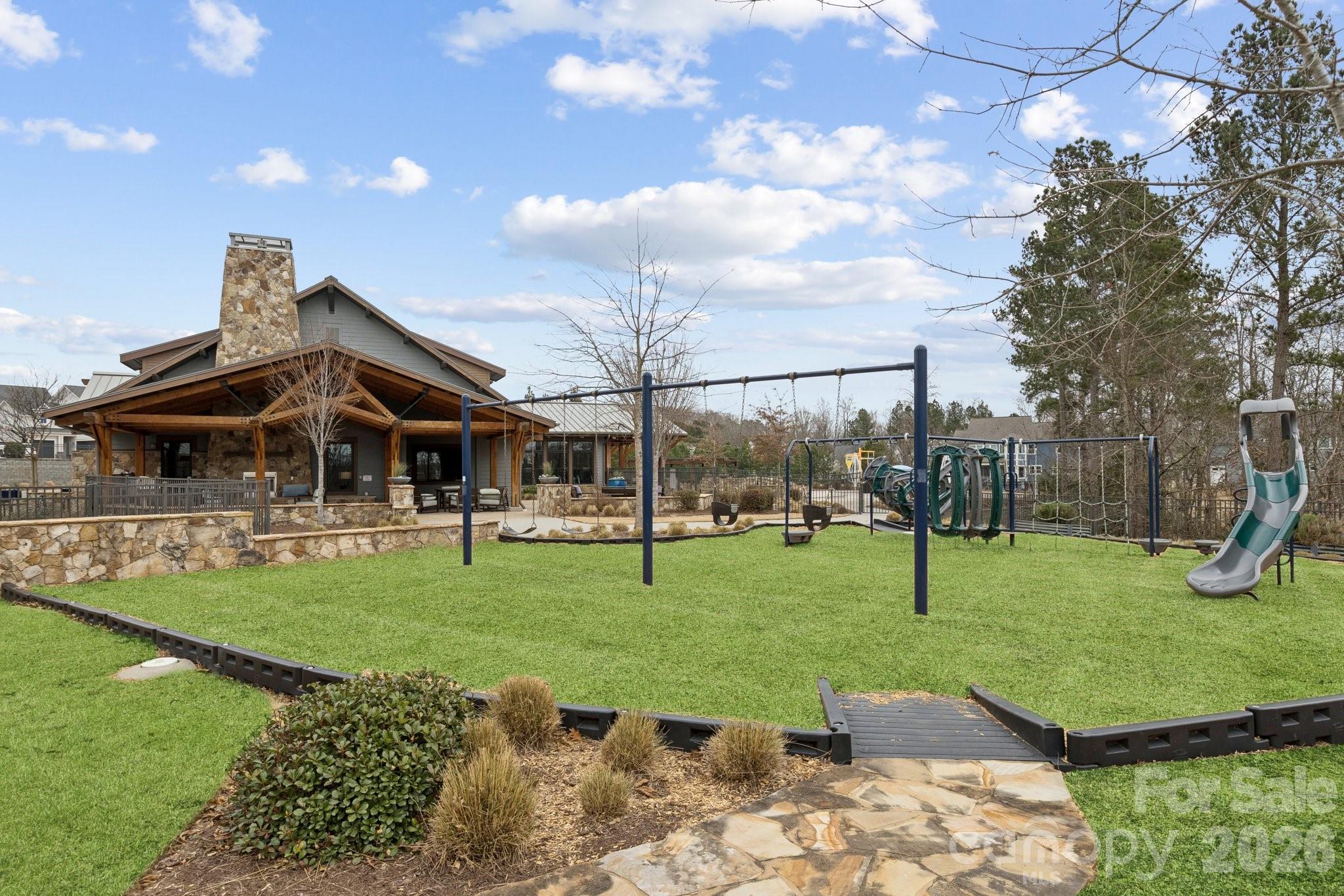 2081 Suttonview Road Fort Mill, SC 29708 - Photo 29 of 33 a view of a house with a backyard porch and sitting area