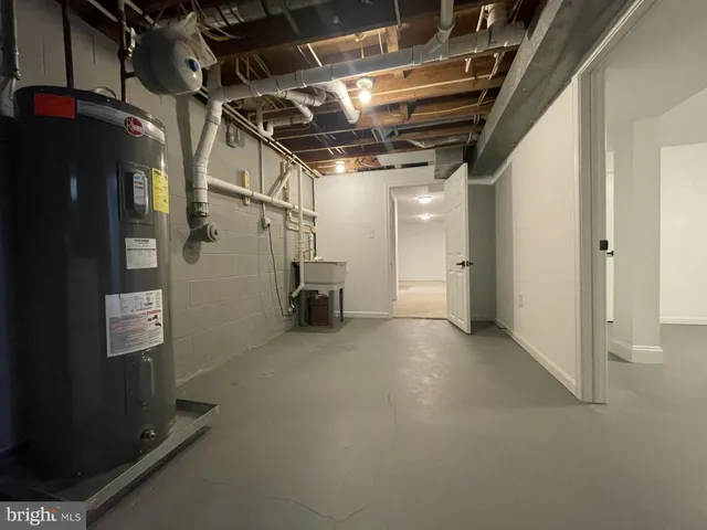 a view of water heater room