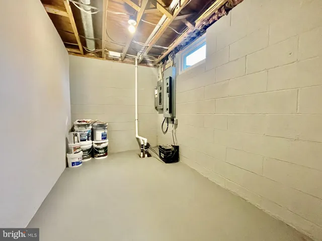 a view of storage and utility room