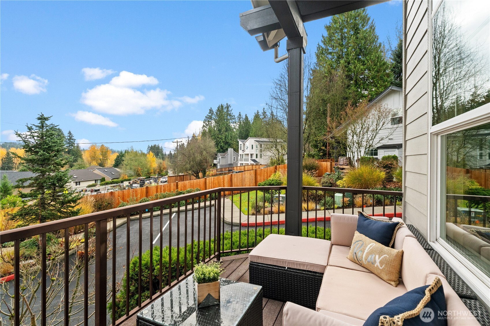 23202 Fitzgerald Road, Unit 2 Bothell, WA 98021 - Photo 19 of 20 a view of a chairs and table in the balcony