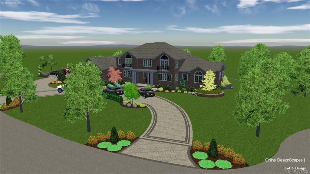 Rendering of home that can be built on 5 Farm Way in Ardsley