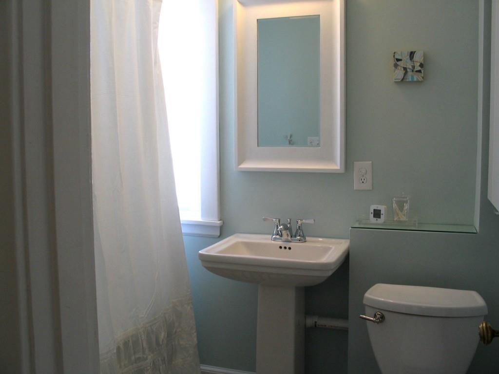 77 Academy Street Bath, ME 04530 - Photo 30 of 35 Updated bathroom features a pedestal...