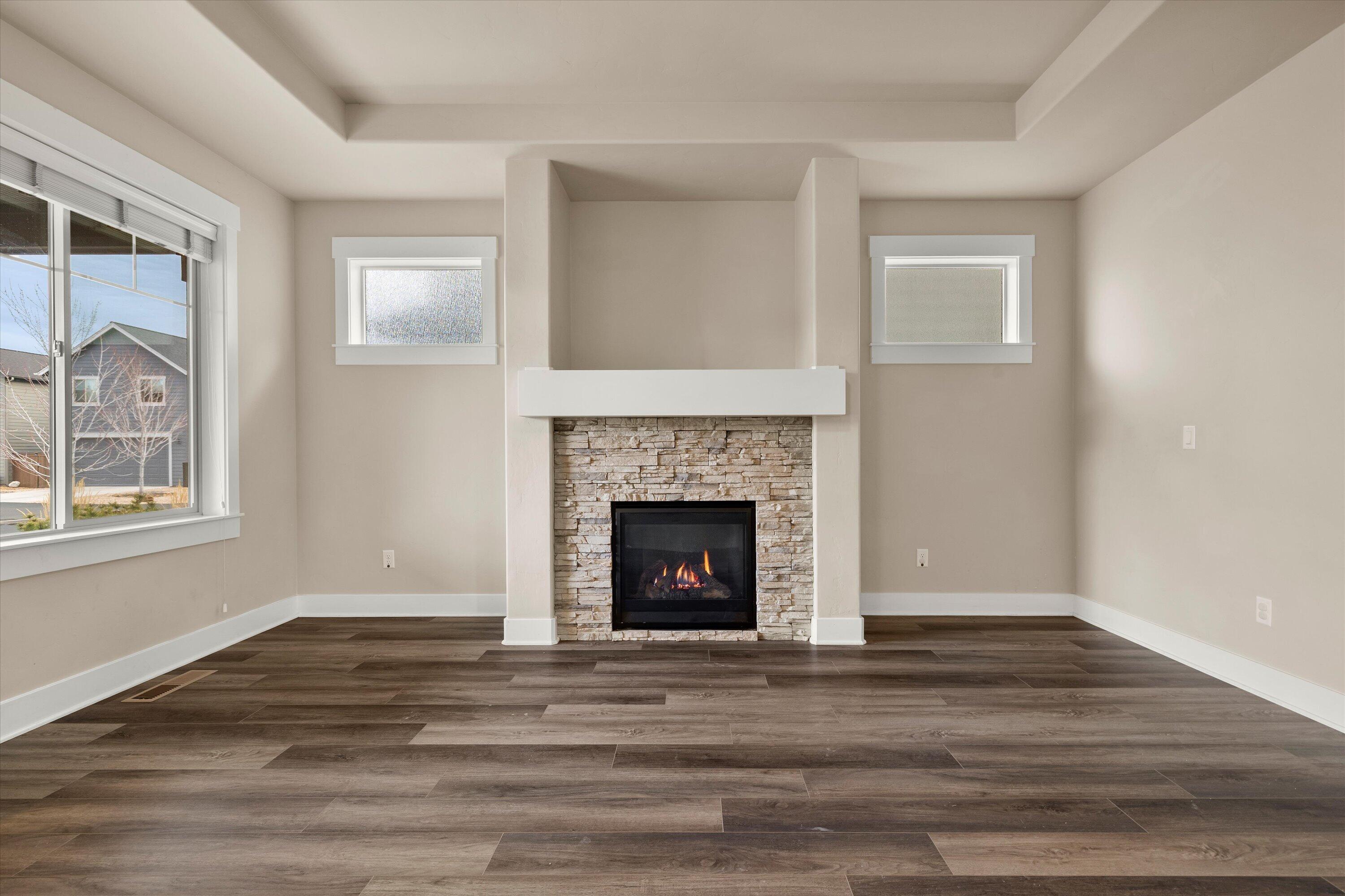 20909 Sotra Loop Bend, OR 97702 - Photo 8 of 38 Stacked stone fireplace