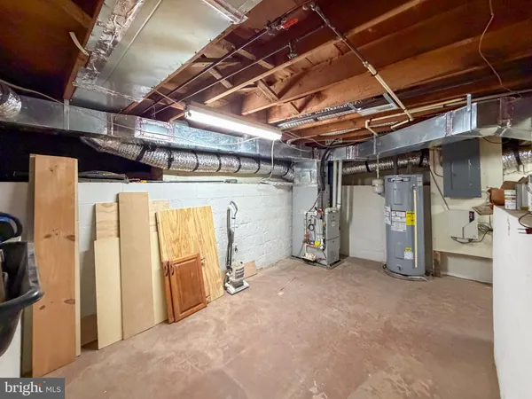 a view of a storage room