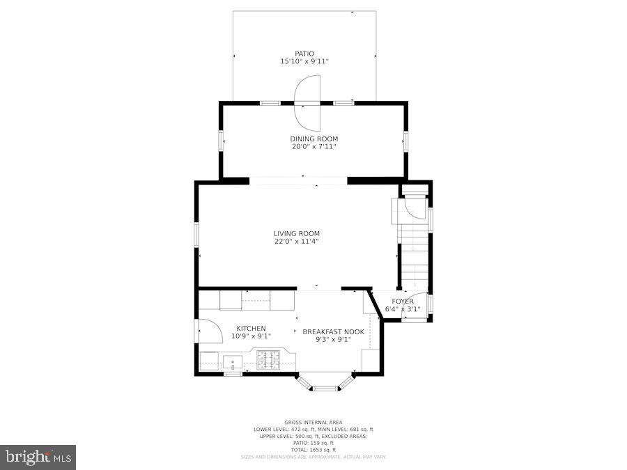 205 West Cameron Road Falls Church, VA 22046 - Photo 34 of 36 Floor Plan_Main Level