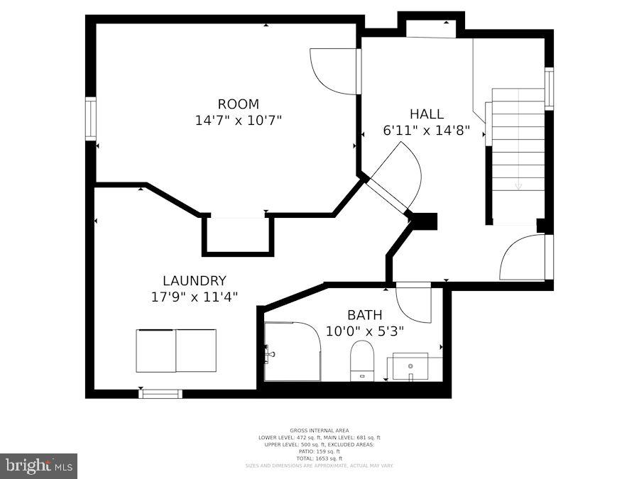 205 West Cameron Road Falls Church, VA 22046 - Photo 36 of 36 Floor Plan_Lower Level