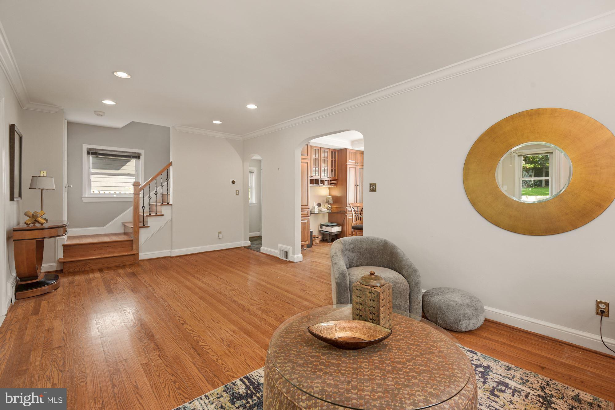 205 West Cameron Road Falls Church, VA 22046 - Photo 9 of 36 Recessed lighting in main level living/dining room