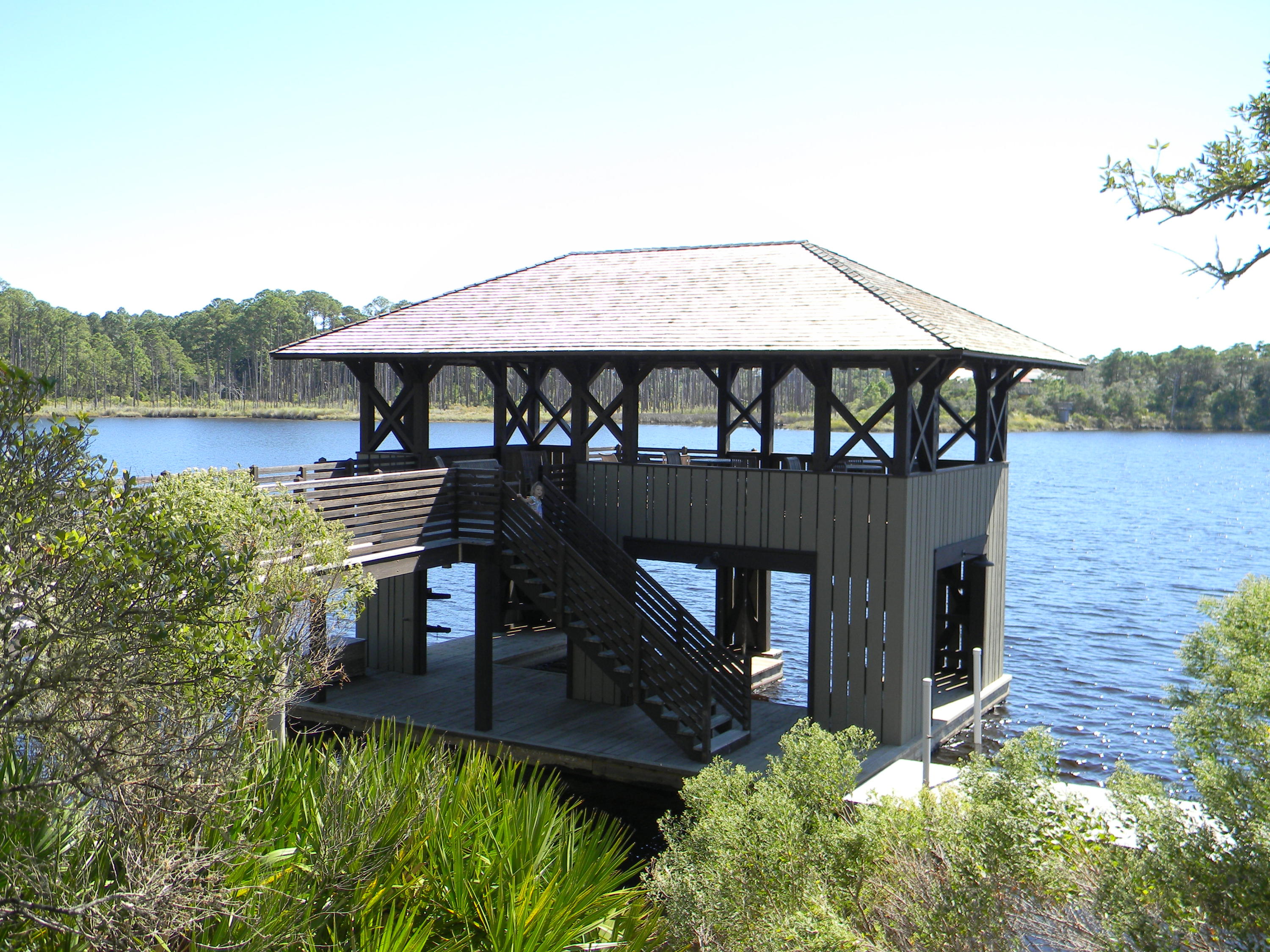 Lot9-blk4 Cedar Post Road Santa Rosa Beach, FL 32459 - Photo 9 of 11 a view of a backyard with plants and lake view