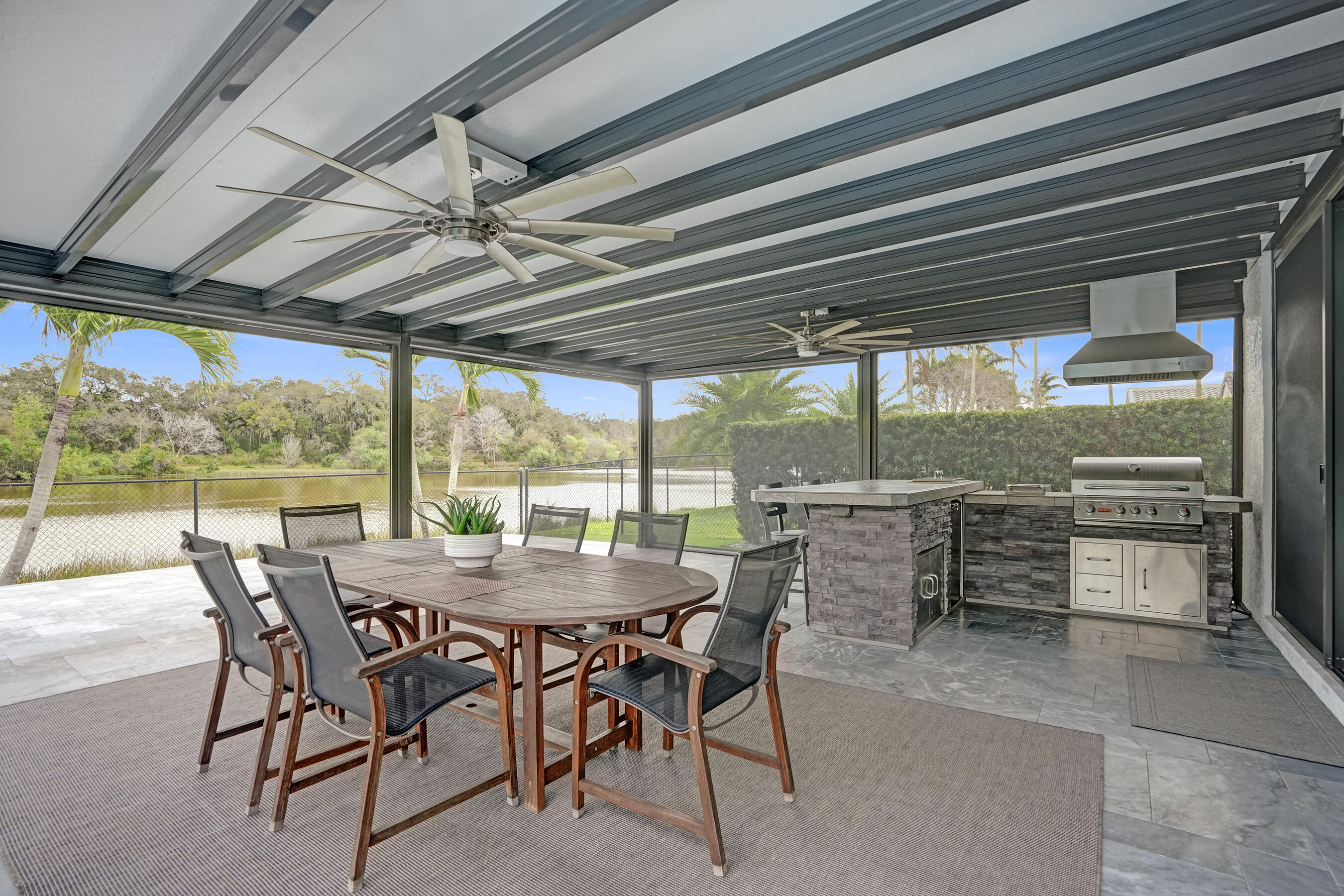 3222 Ridge Trace Davie, FL 33328 - Photo 58 of 77 a view of a dining area with furniture window and outside view