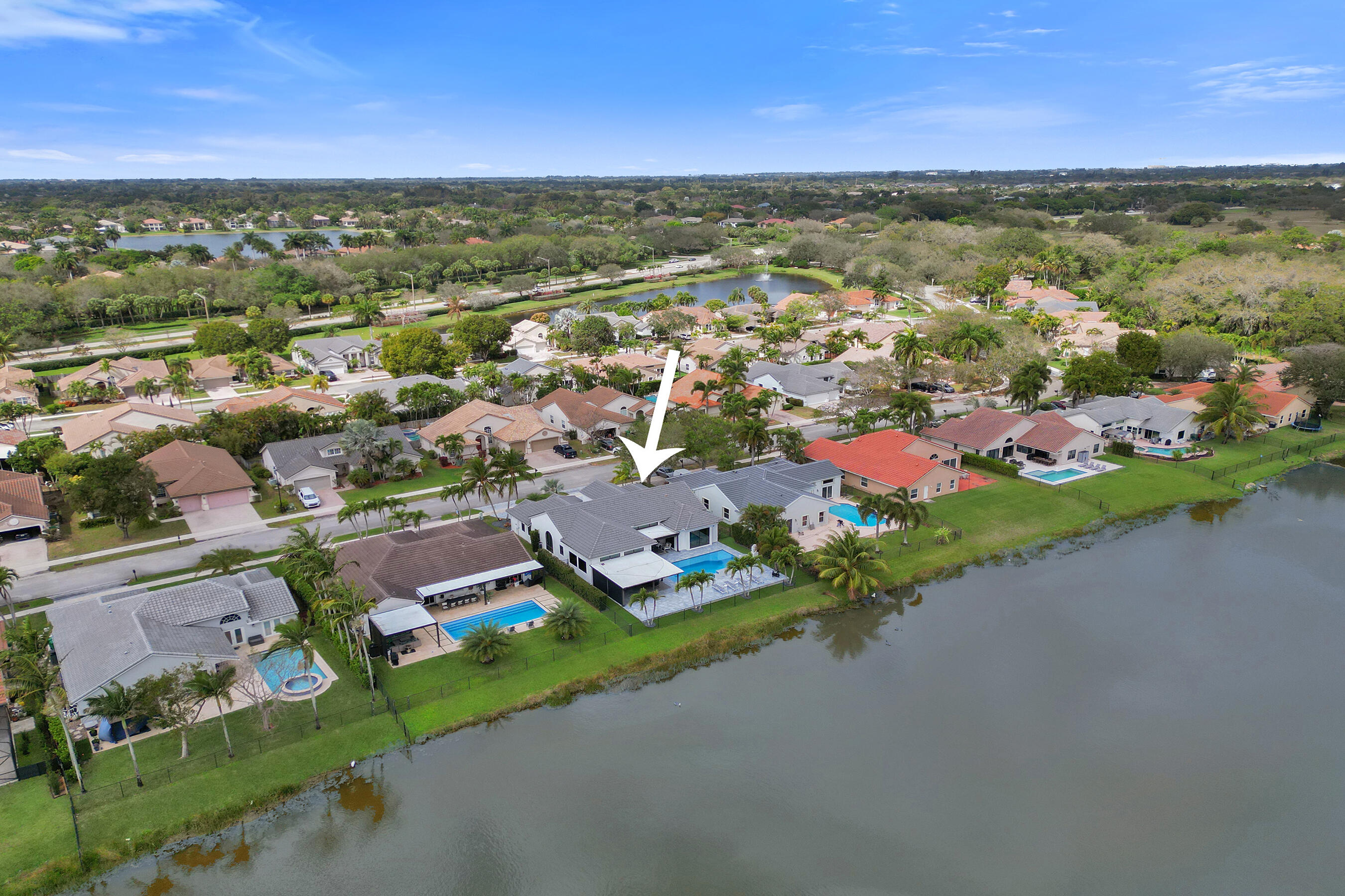 3222 Ridge Trace Davie, FL 33328 - Photo 73 of 77 an aerial view of residential houses with outdoor space and street view