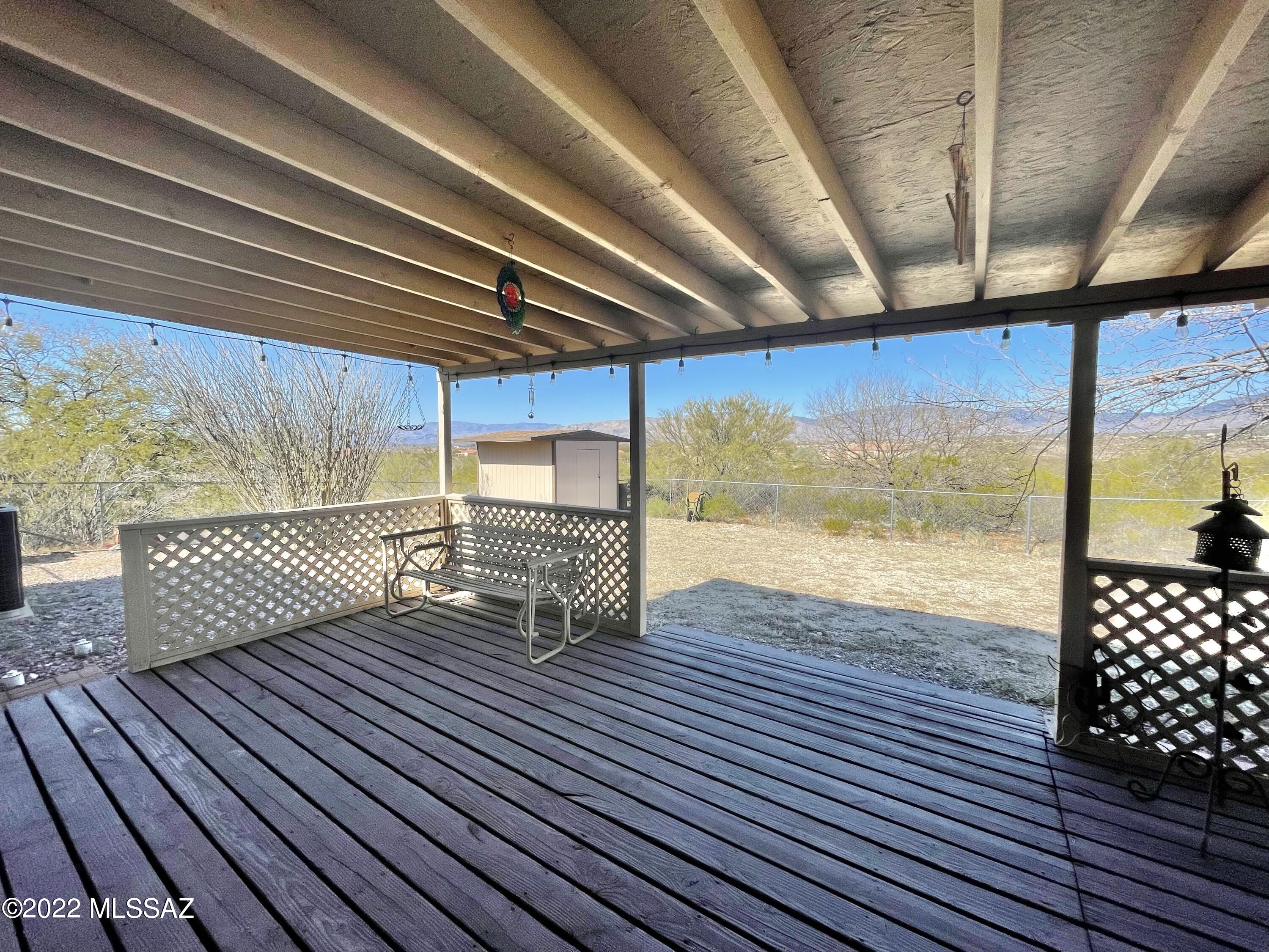 13643 East Bright Sky Loop Vail, AZ 85641 - Photo 20 of 22 a view of a wooden deck