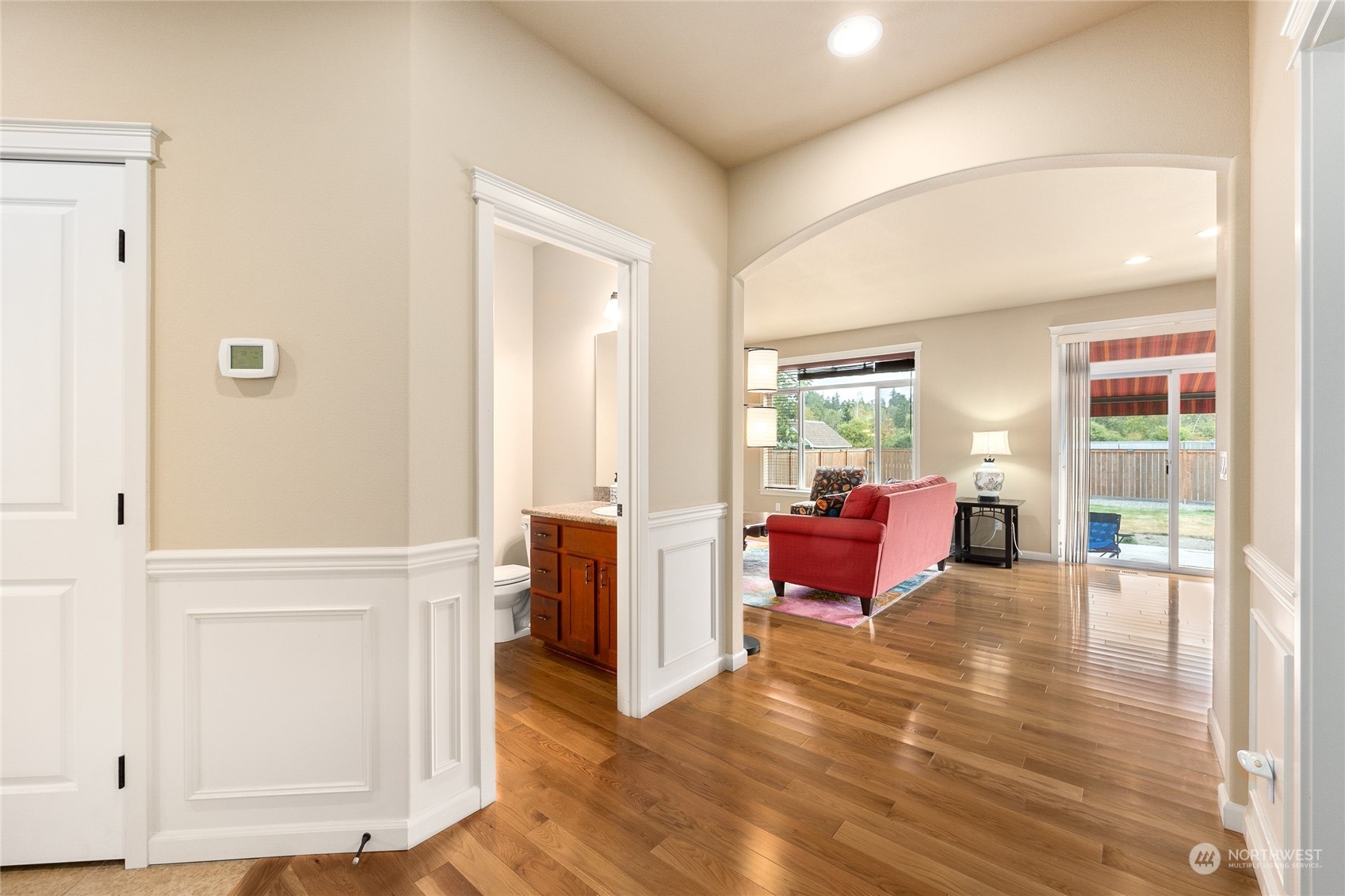 1910 Talbot Road South Renton, WA 98055 - Photo 4 of 26 a living room with furniture and wooden floor