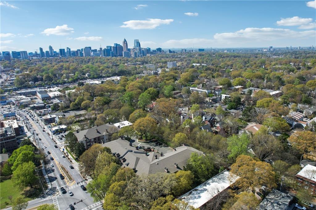737 Barnett Street Northeast, Unit C4 Atlanta, GA 30306 - Photo 20 of 24 an aerial view of a city