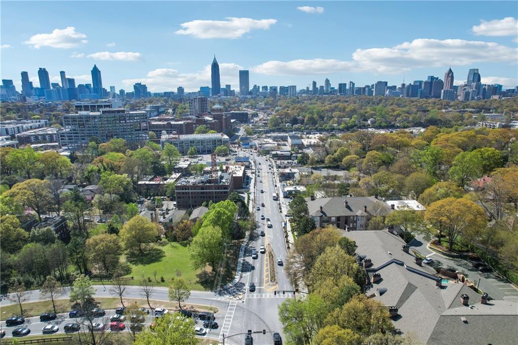 737 Barnett Street Northeast, Unit C4 Atlanta, GA 30306 - Photo 23 of 24 an aerial view of a city