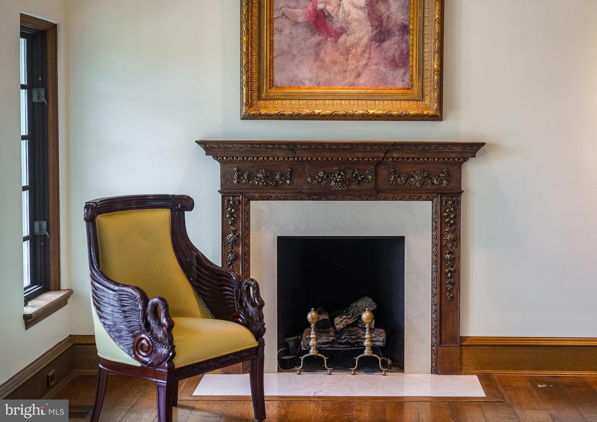 869 Childs Point Road Annapolis, MD 21401 - Photo 23 of 51 Master with oldest imported fireplace mantle