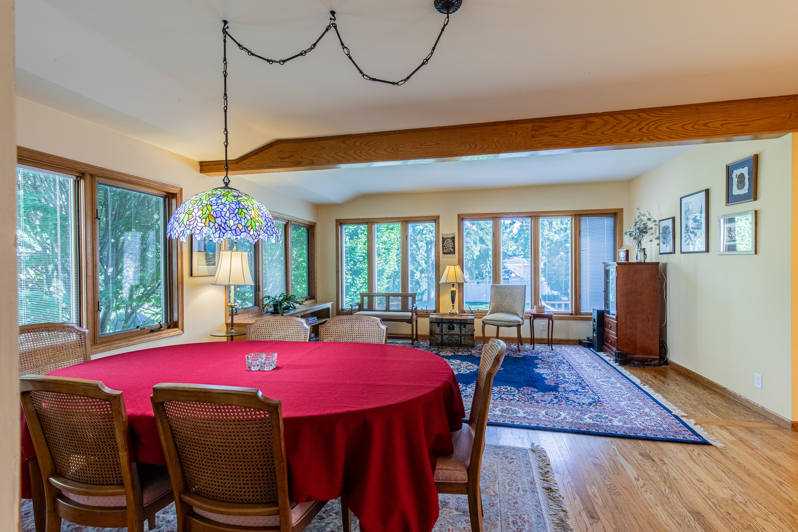 428 East Thompson Street Princeton, IL 61356 - Photo 22 of 32 a view of a dining room with furniture window and wooden floor