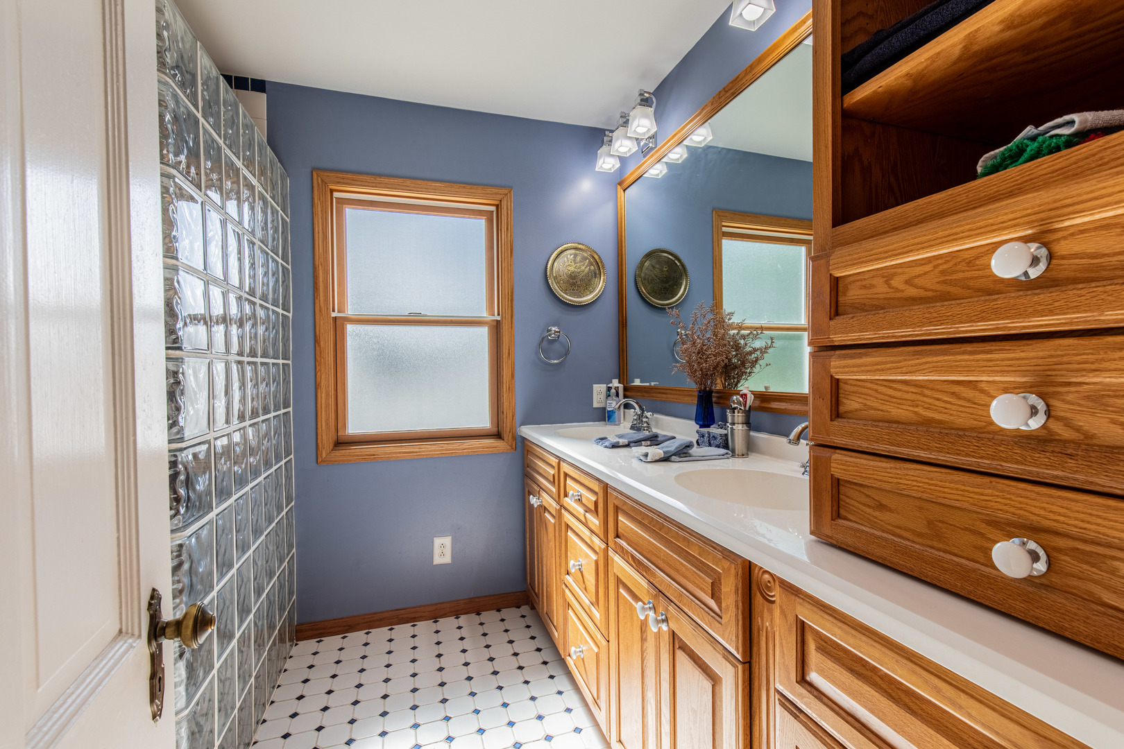 428 East Thompson Street Princeton, IL 61356 - Photo 26 of 32 a bathroom with a sink a mirror and a shower