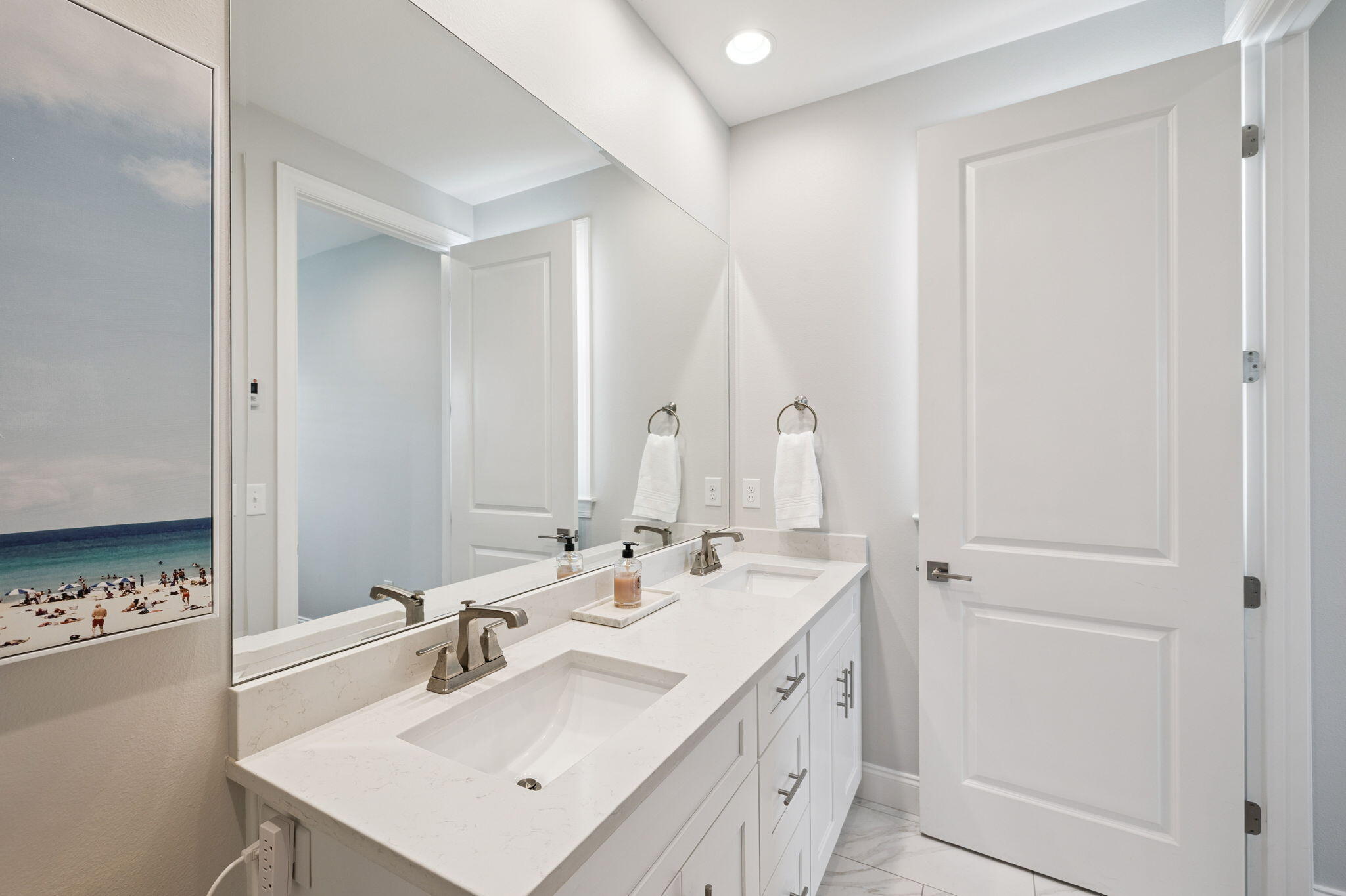 89 Cambium Ct Inlet Beach Inlet Beach, FL 32461 - Photo 21 of 32 a bathroom with a sink double vanity and a mirror