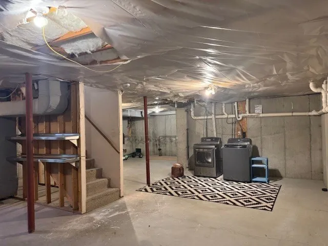 a view of a chairs in a patio