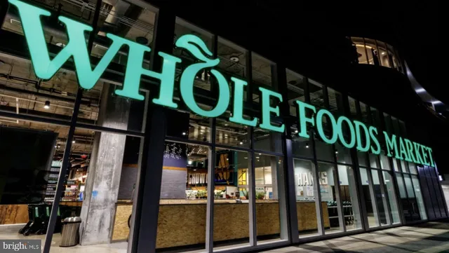 a view of street from the building