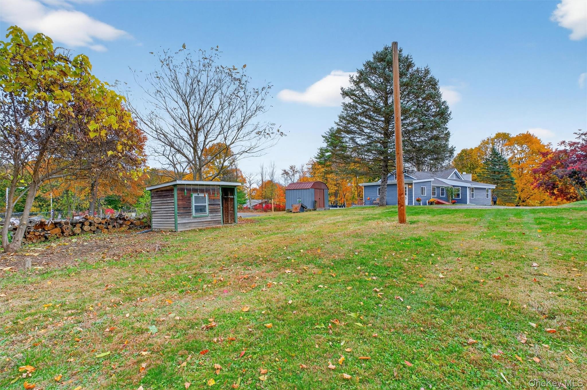 86 Vassar Road Poughkeepsie, NY 12603 - Photo 31 of 32 a yellow and red house with a big yard and large trees