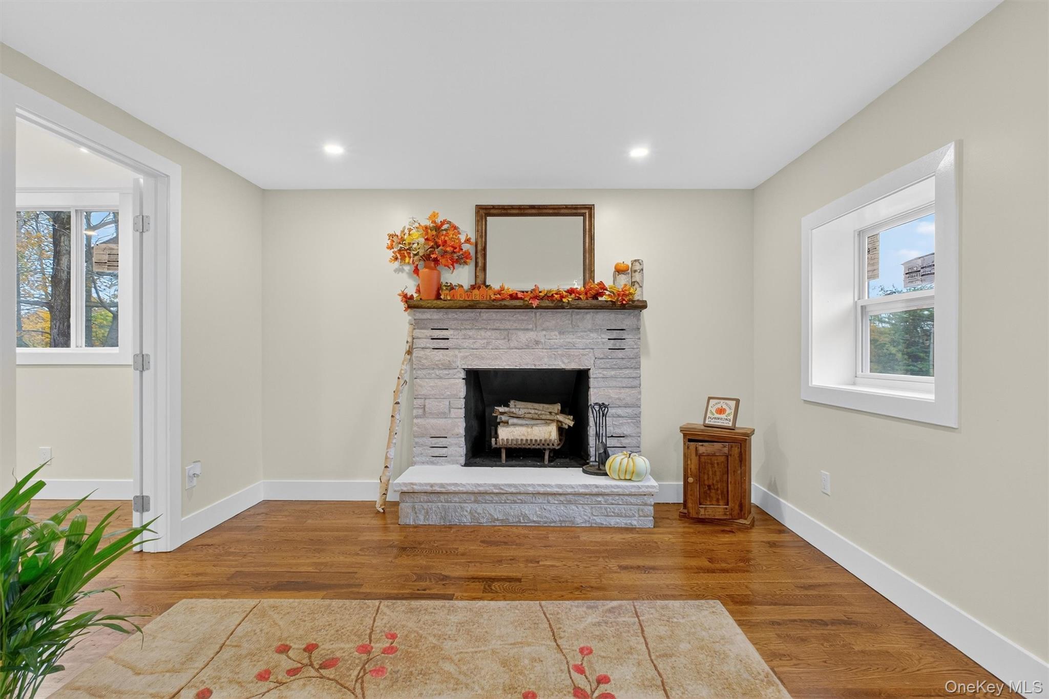 86 Vassar Road Poughkeepsie, NY 12603 - Photo 6 of 32 a living room with furniture and a fireplace