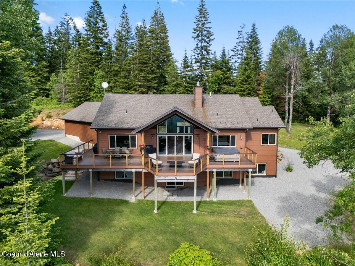 17378 North Freddi Road Rathdrum, ID 83858 - Photo 78 of 83 78-Aerial Back of Home