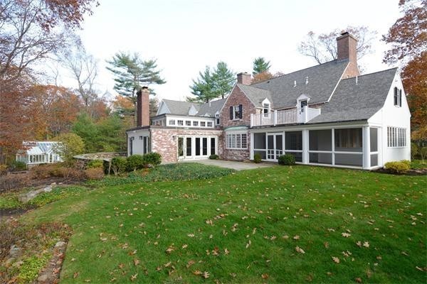 45 Old Farm Road Wellesley, MA 02481 - Photo 16 of 20 a view of a house with a yard and sitting area