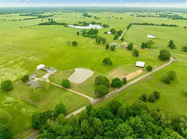 a view of a lake with a houses