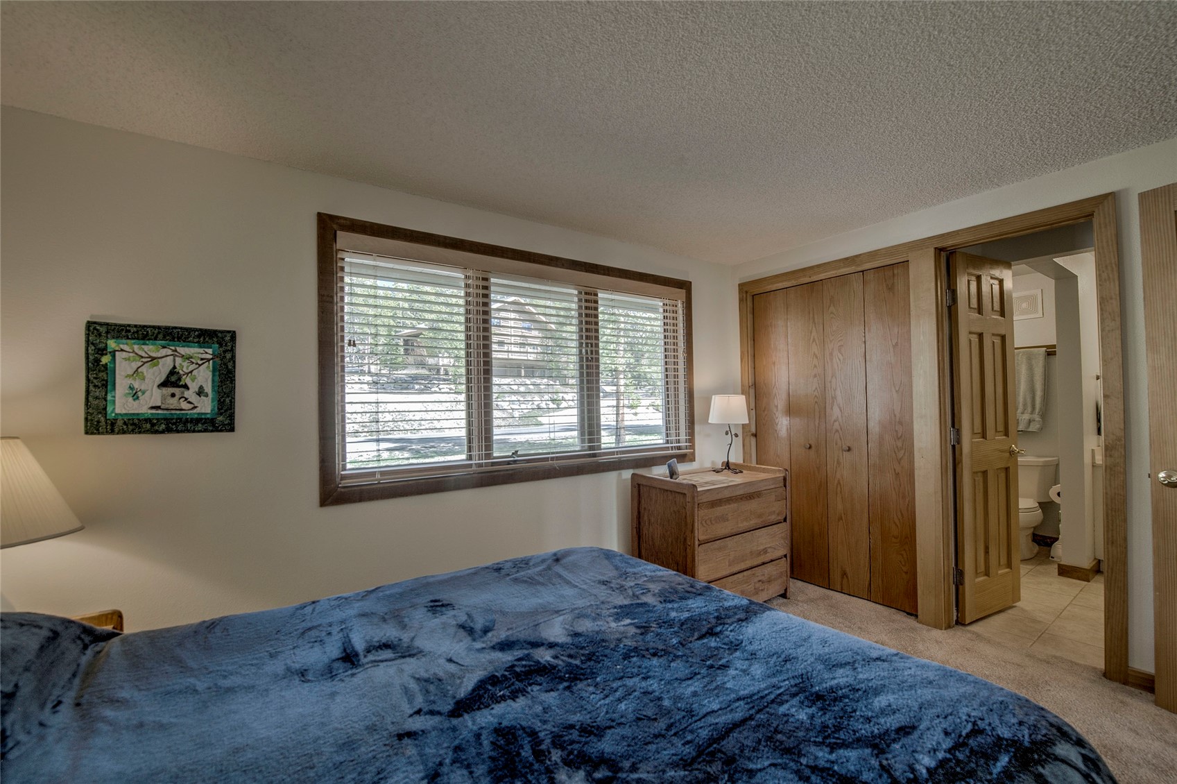 187 Fuller Placer Road, Unit B Breckenridge, CO 80424 - Photo 13 of 33 a bedroom with a bed and a window