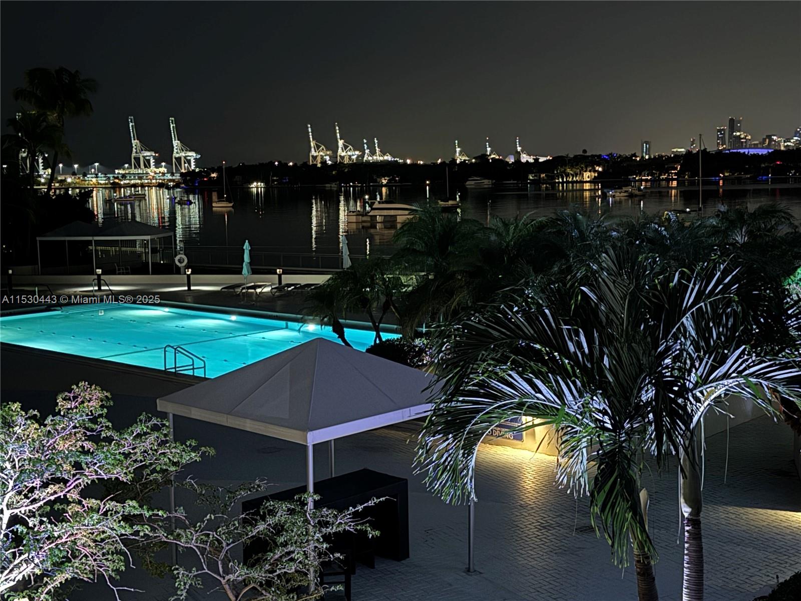 1200 West Avenue, Unit 202 Miami Beach, FL 33139 - Photo 37 of 45 a view of swimming pool outdoor seating and city view