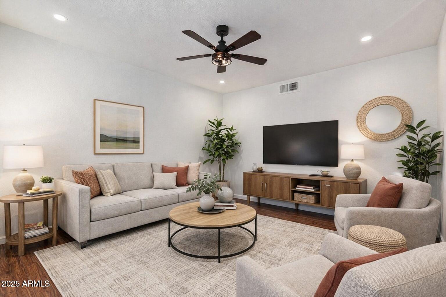 3511 East Baseline Road, Unit 1140 Phoenix, AZ 85042 - Photo 4 of 33 living room staged