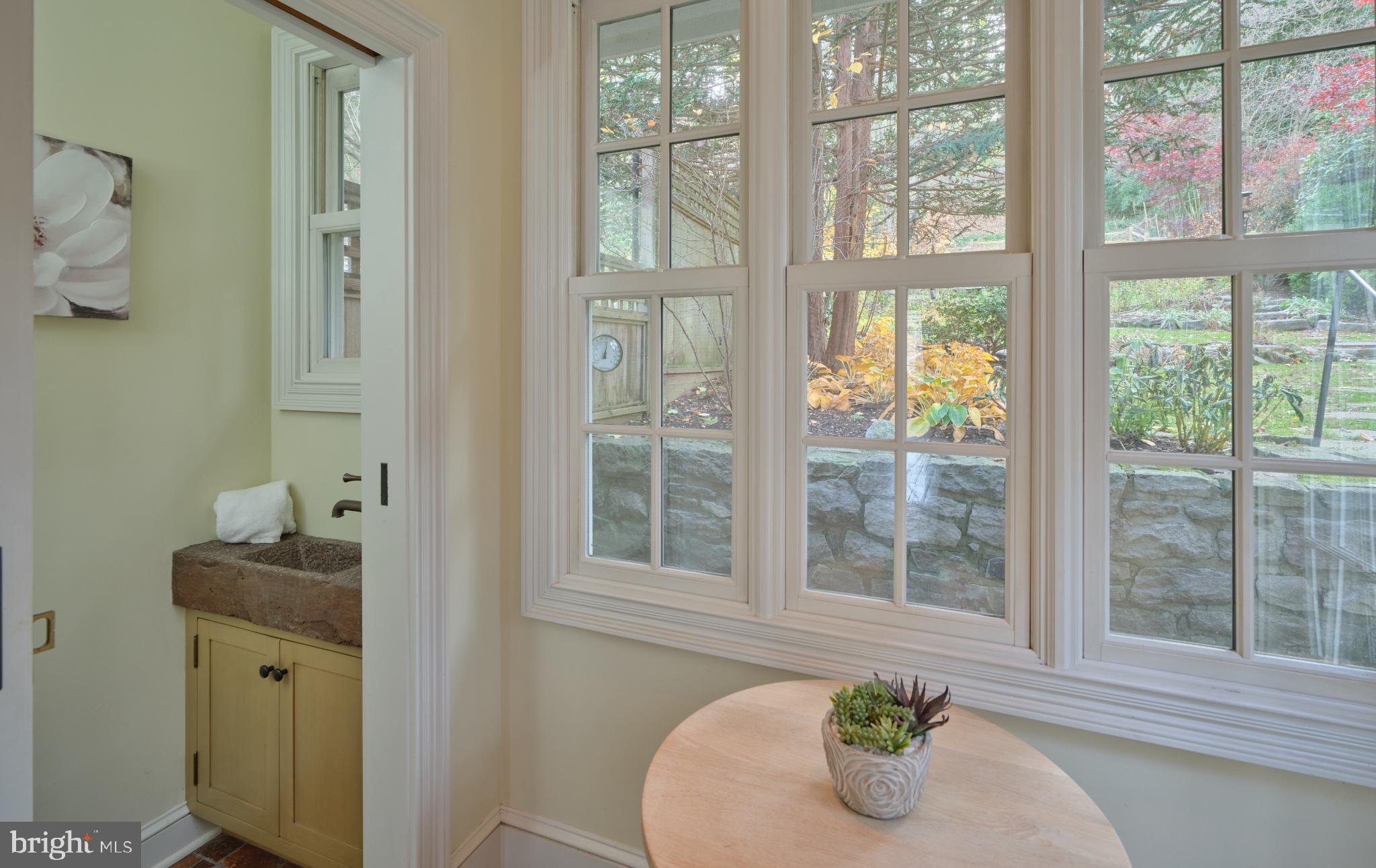 3697 River Road Lumberville, PA 18933 - Photo 12 of 26 Bright, inviting space with garden views.