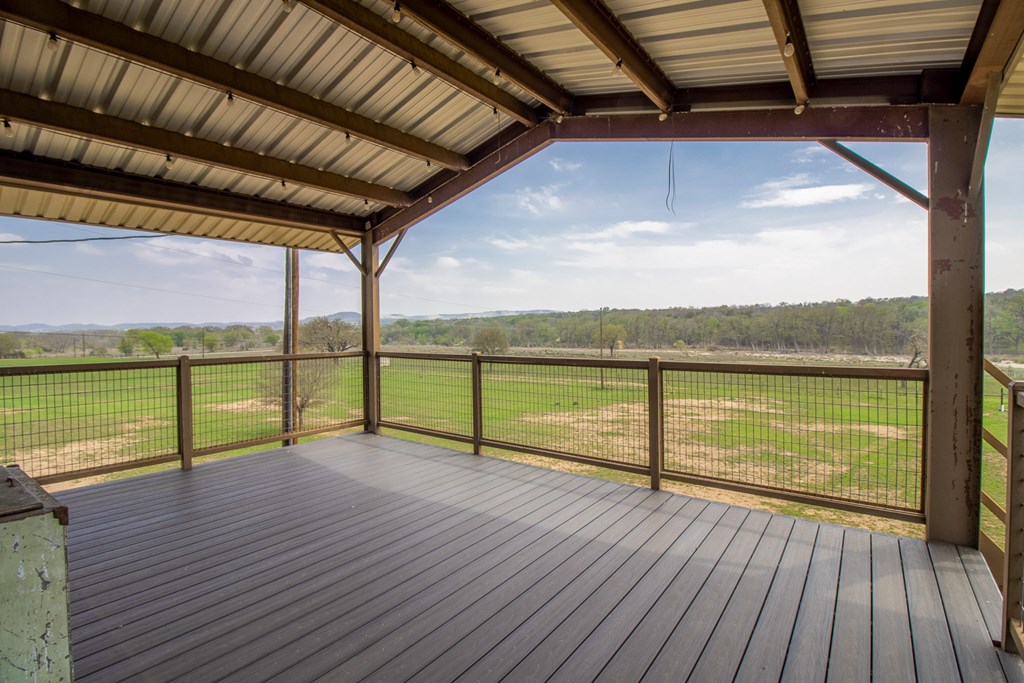 6515 Highway 27 Center Point, TX 78010 - Photo 37 of 48 a view of a deck with a big yard