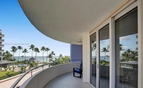 a view of a balcony