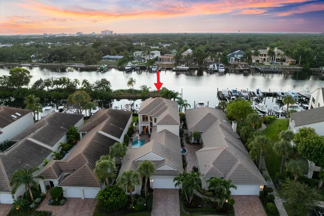 a view of a city and lake