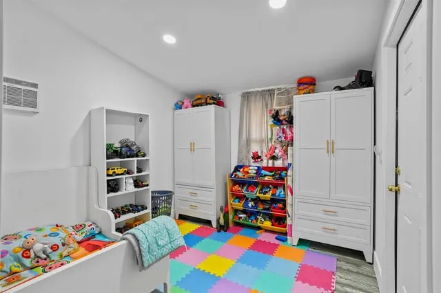 a room with toys and soccer table