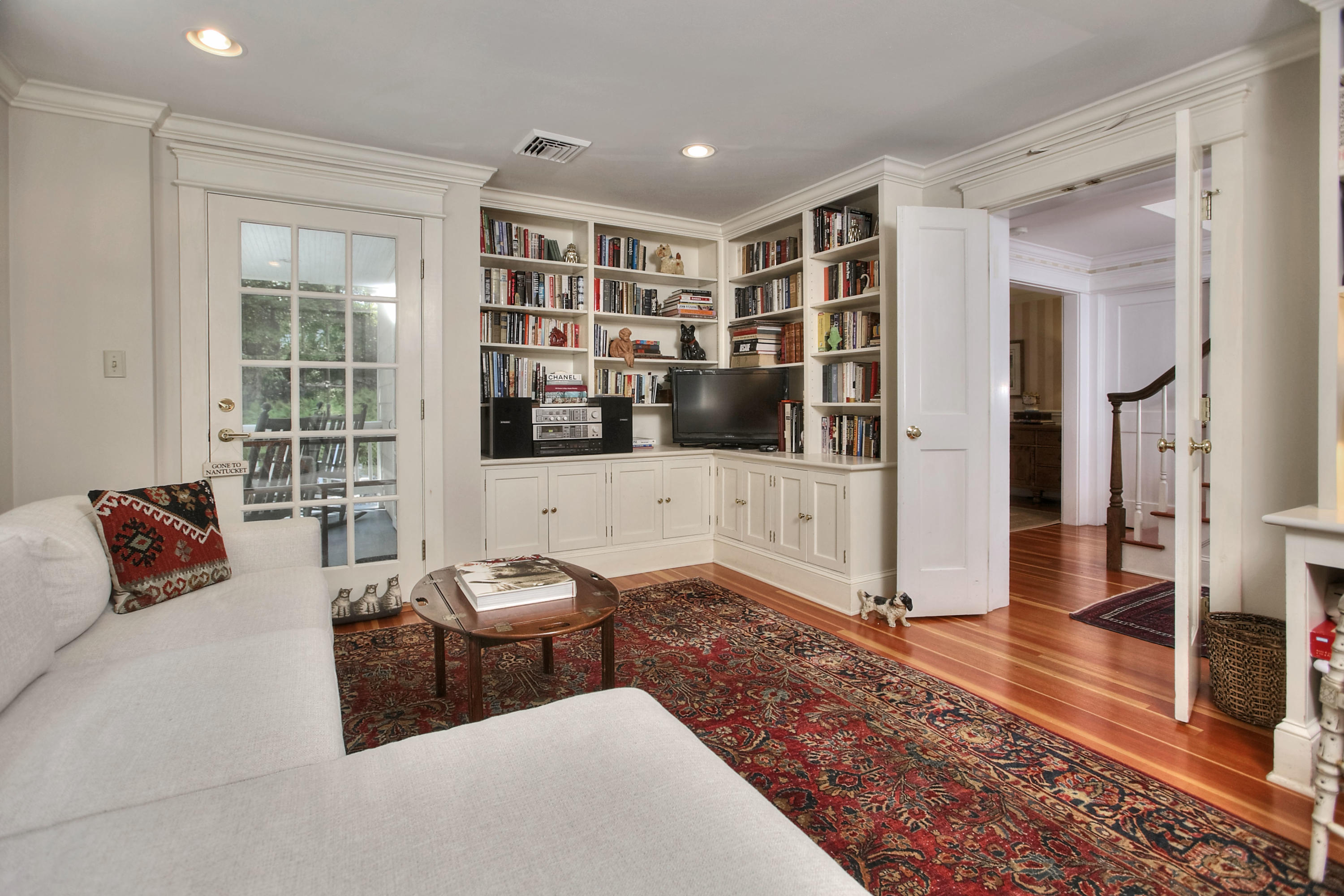 1006 Silvermine Road New Canaan, CT 06840 - Photo 14 of 39 a living room with furniture and wooden floor