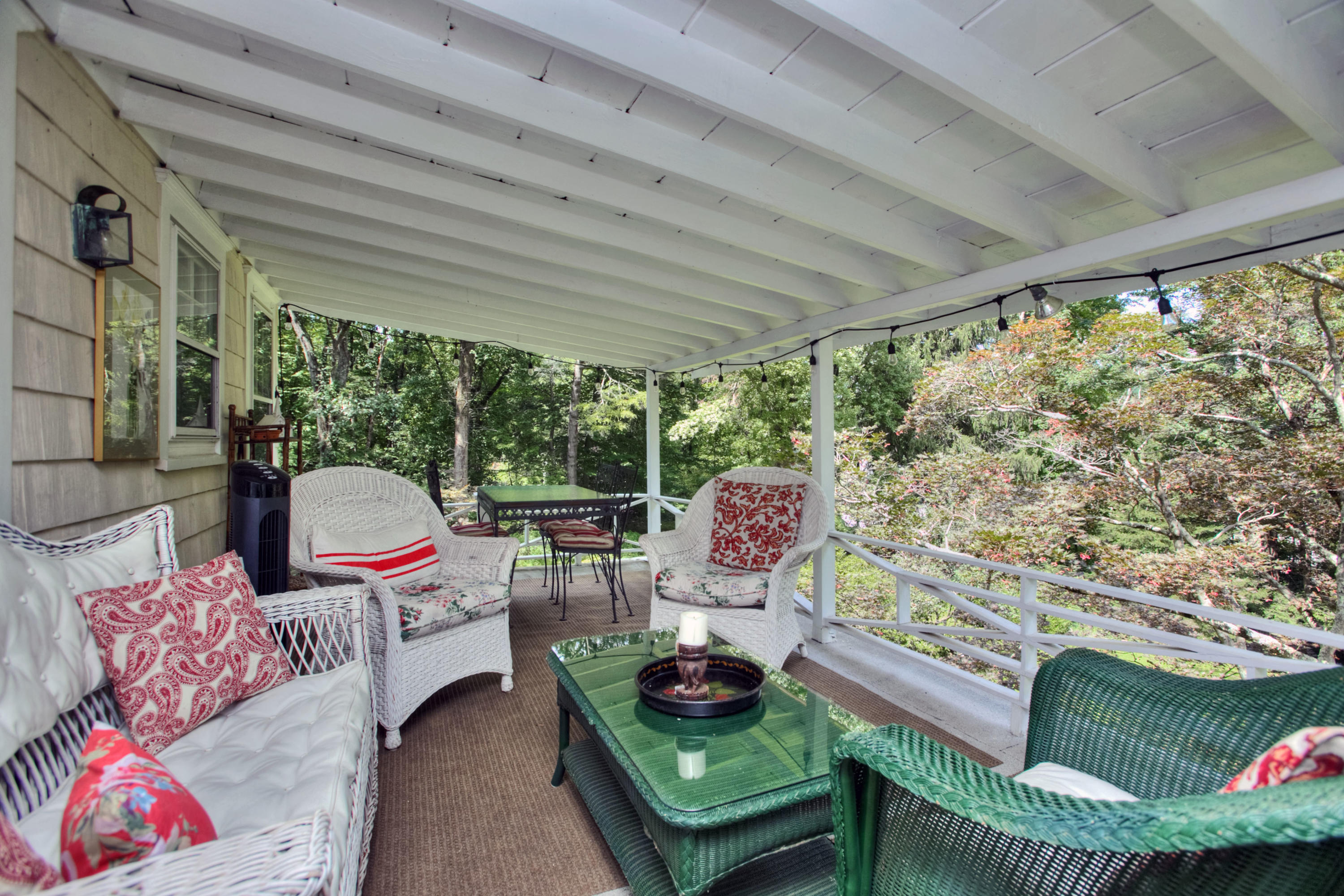 1006 Silvermine Road New Canaan, CT 06840 - Photo 27 of 39 a outdoor living space with furniture and a garden