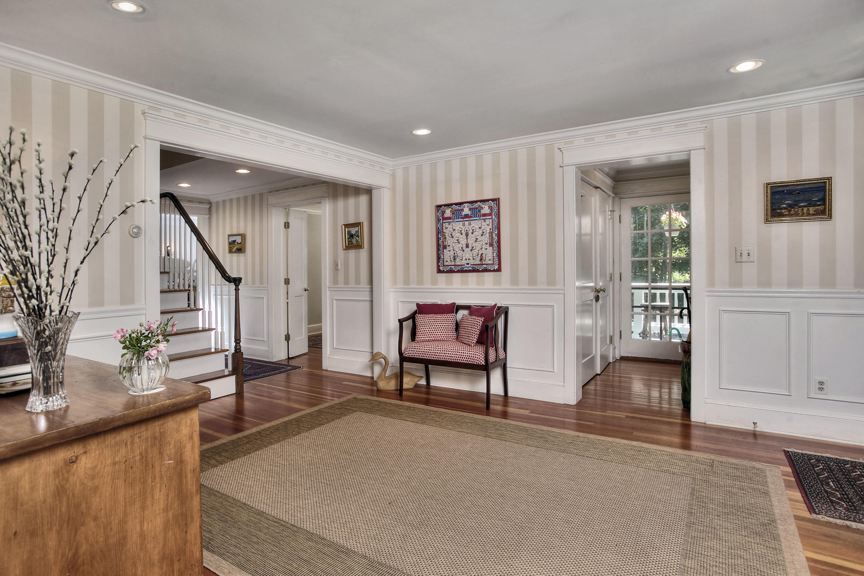 1006 Silvermine Road New Canaan, CT 06840 - Photo 3 of 39 a living room with furniture and a potted plant