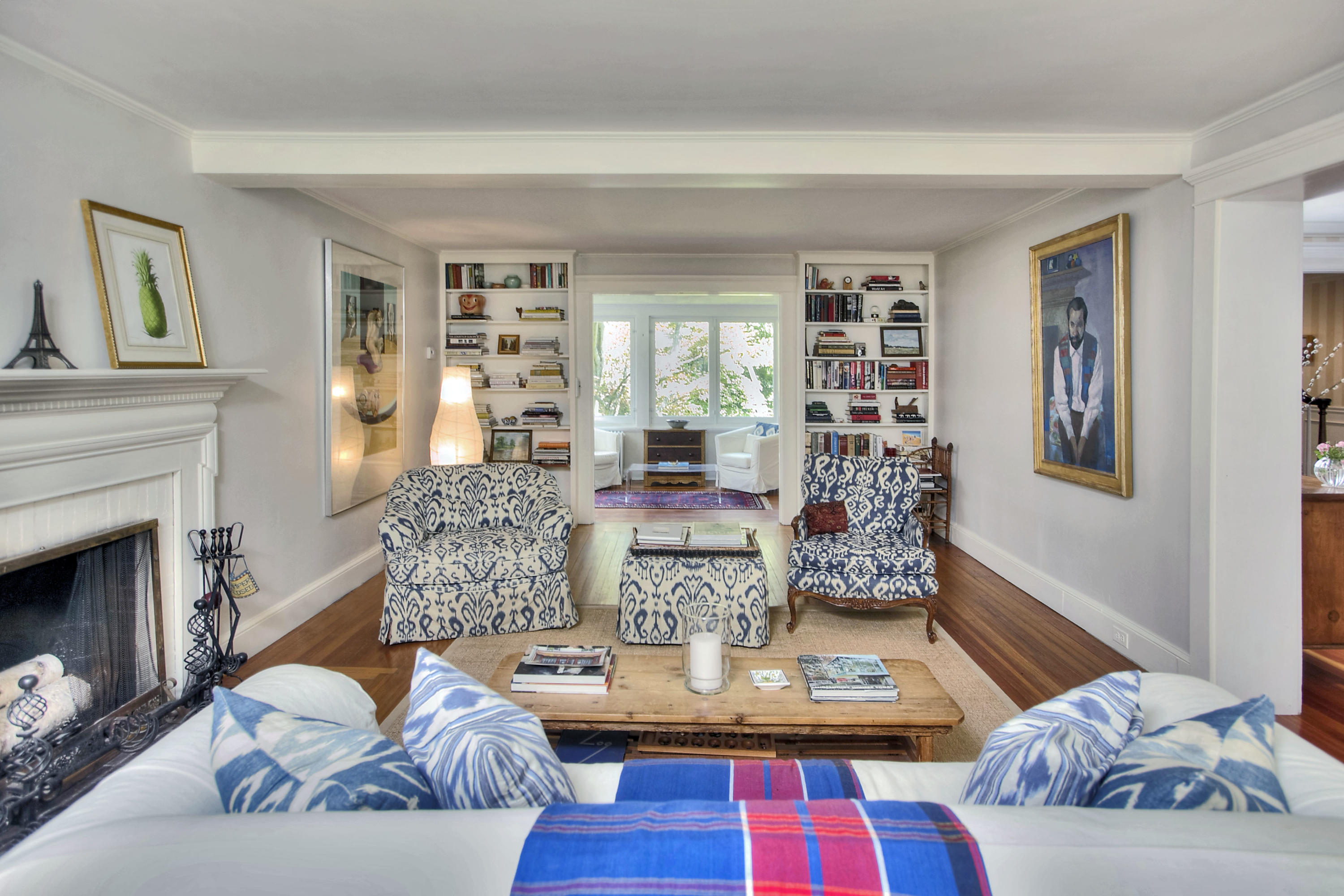 1006 Silvermine Road New Canaan, CT 06840 - Photo 6 of 39 a living room with furniture and a fireplace