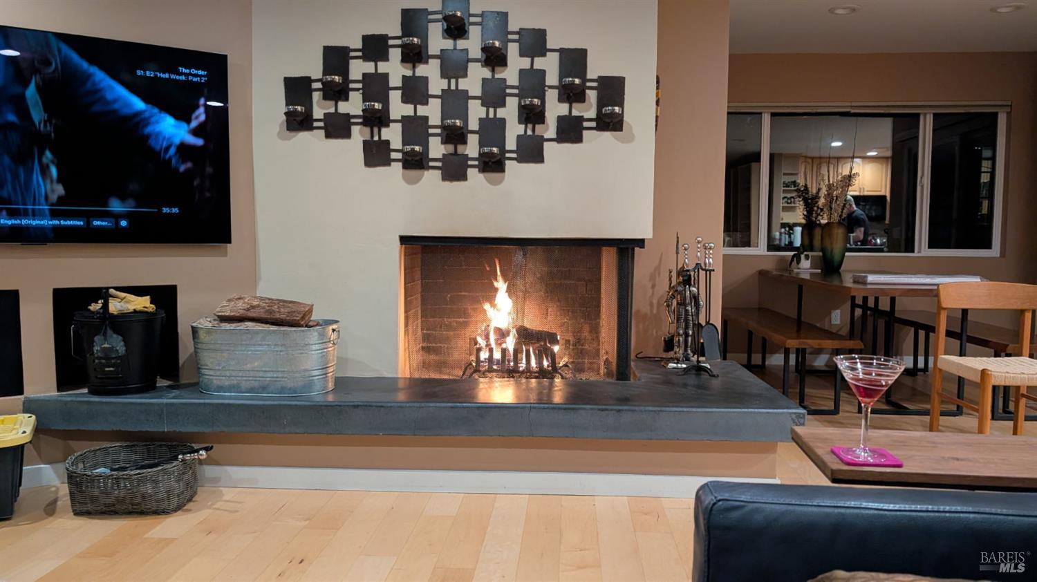 460 Bella Vista Drive Angwin, CA 94508 - Photo 11 of 73 a kitchen with a refrigerator and cabinets