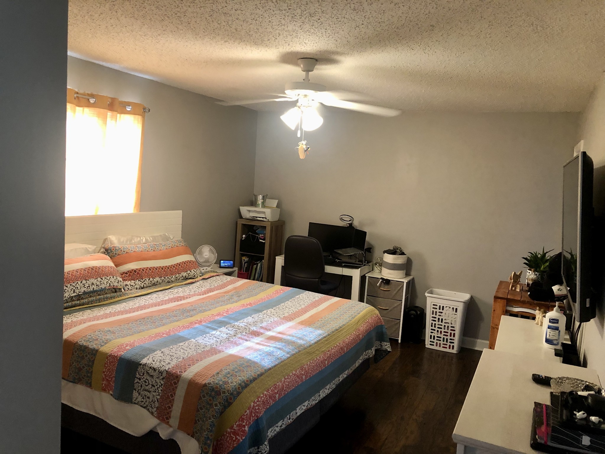 1075 Oak Grove Road Goodspring, TN 38460 - Photo 31 of 38 a bedroom with a bed and a chandelier