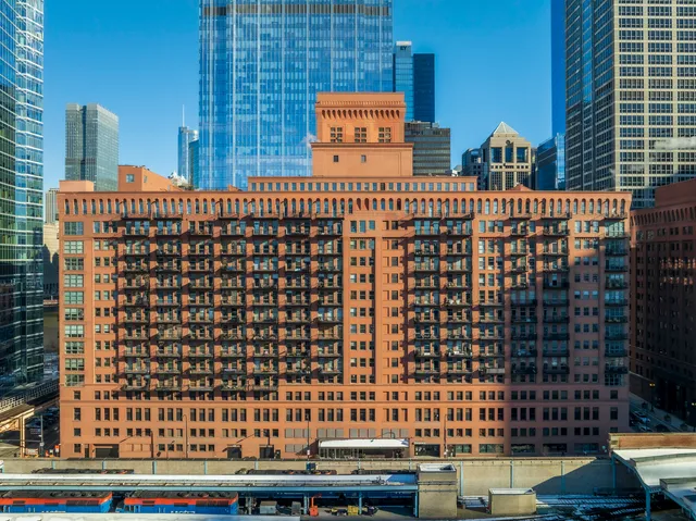 a front view of a building